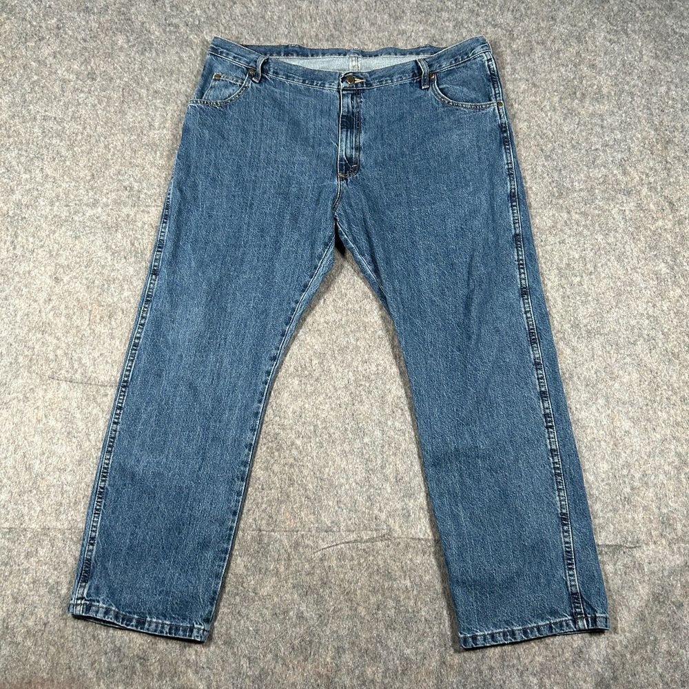 Wrangler Men's Jeans 42x30 Blue Denim Straight Medium‎ Wash